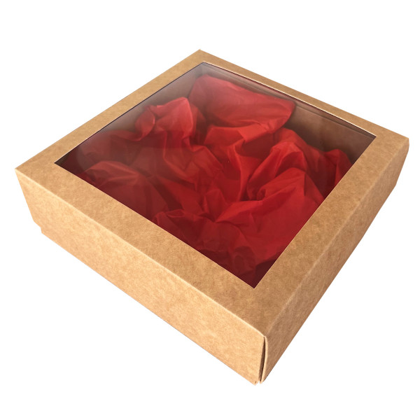 Cutie cadou, maro 210x210x60mm Cutie cadou, maro 210x210x60mm