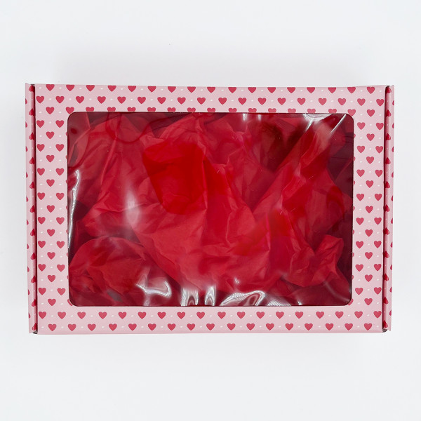 Cutie cadou cu inimi 305x215x85mm Cutie cadou cu inimi 305x215x85mm