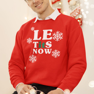 Hanorac "Let it snow" (fără glugă)