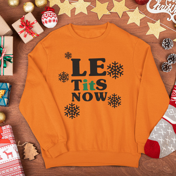 Hanorac "Let it snow" (fără glugă)