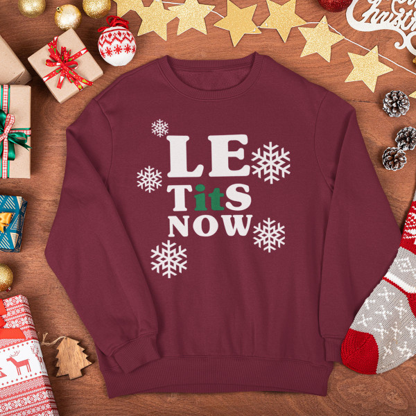 Hanorac "Let it snow" (fără glugă)