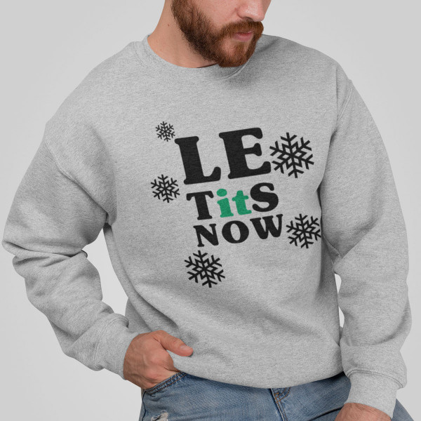 Hanorac "Let it snow" (fără glugă)
