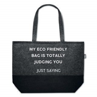 Geantă de cumpărături Eco-felt "Judging you"