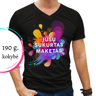 Tricou cu decolteu în V cu designul tău personalizat