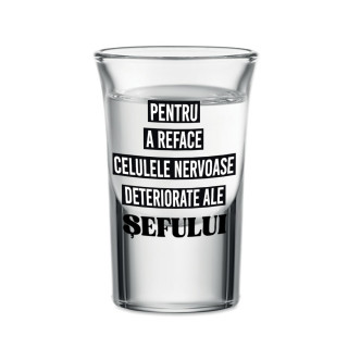 Pahar de shot "Șef", 30ml Pahar de shot "Șef", 30ml