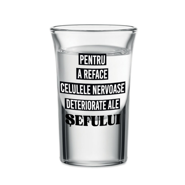 Pahar de shot "Șef", 30ml
