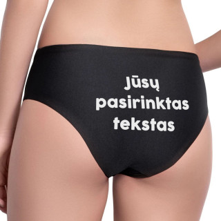 Lenjerie intimă pentru femei cu propriul tău text pe spate