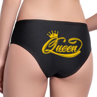 Lenjerie intimă pentru femei cu imprimare pe spate "Queen"