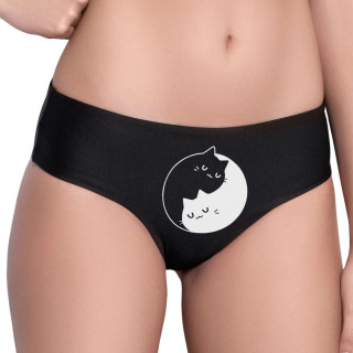 Lenjerie intimă pentru femei cu imprimeu frontal "Yin and yang"