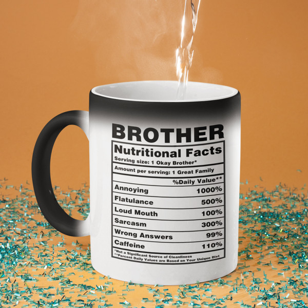 Cană "Brother Nutrition Facts"