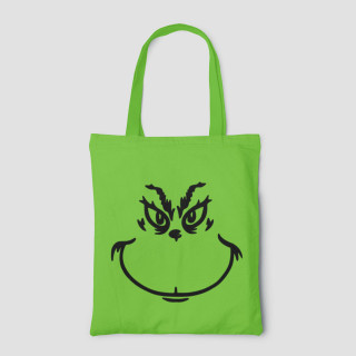 Geantă din țesătură colorată "Grinch"