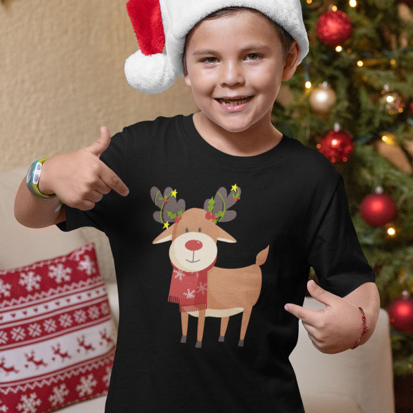 Tricou pentru copii "Reni festivi"