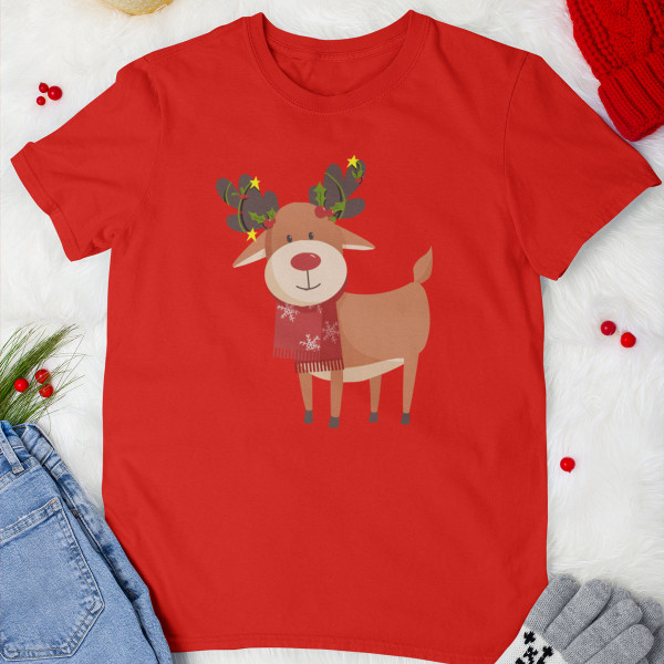Tricou pentru copii "Reni festivi"