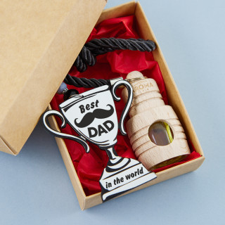Parfum de mașină "Best dad in the world"