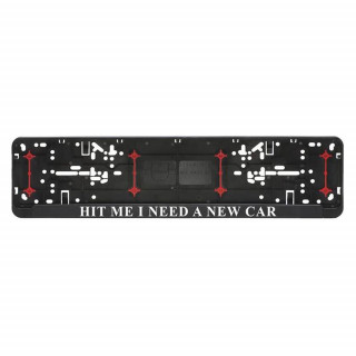 Cadru pentru plăcuța de înmatriculare "Please, hit me"