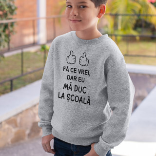 Bluză pentru copii "Mă duc la școală"