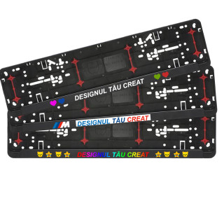 Cadru pentru plăcuța cu numărul mașinii cu designul dvs
