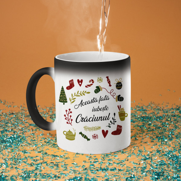 Cană "Această fată iubește Crăciunul"