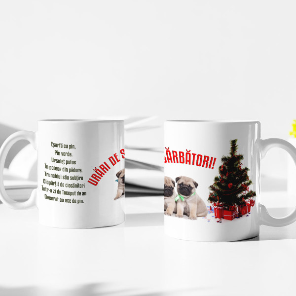 Cană "Așteptându-l pe Moș Crăciun"