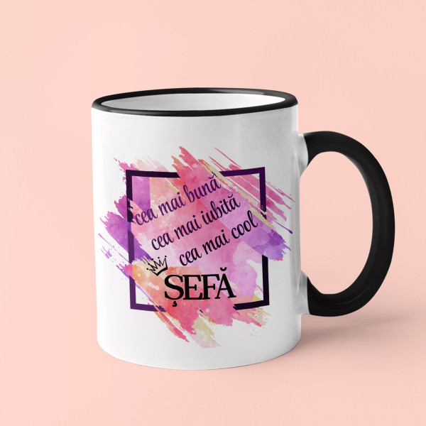 Cană "Cea mai tare șefă"