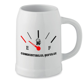 Cană ceramică "Combustibilul șefului"