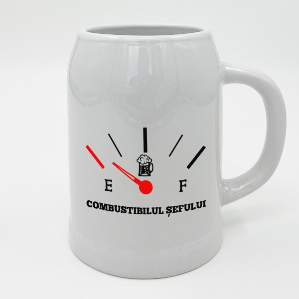 Cană ceramică "Combustibilul șefului"