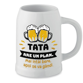 Cană ceramică "Tata are un plan"