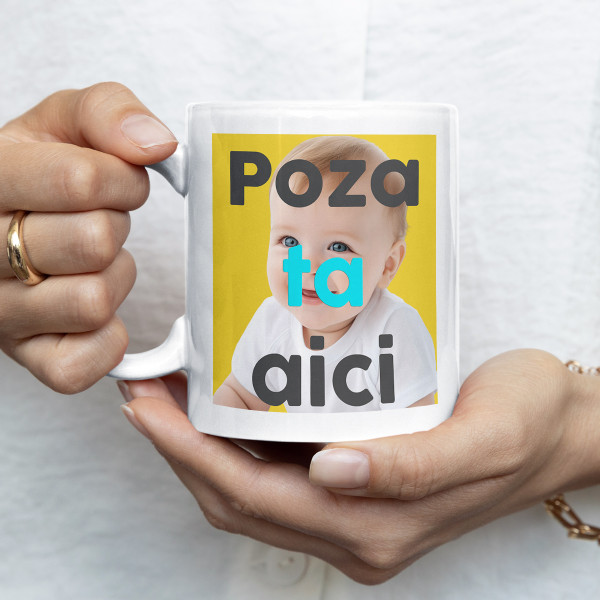 Cană cu fotografia aleasă de tine (330ml)