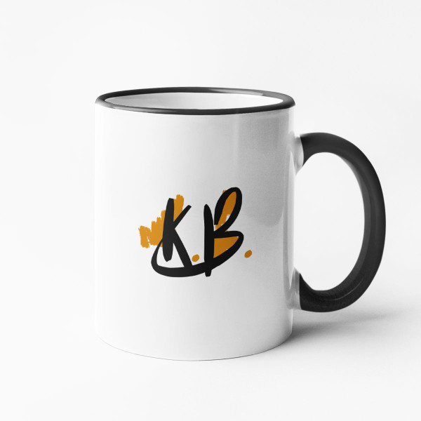 Cană cu logo-ul companiei și numele șefului