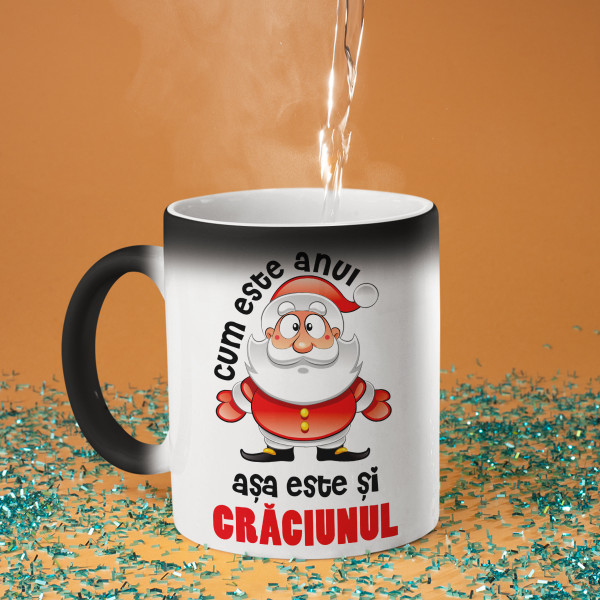 Cană "Cum e anul, așa e și Crăciunul"