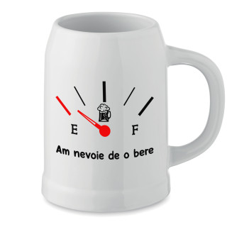Cană din ceramică "Am nevoie de o bere"