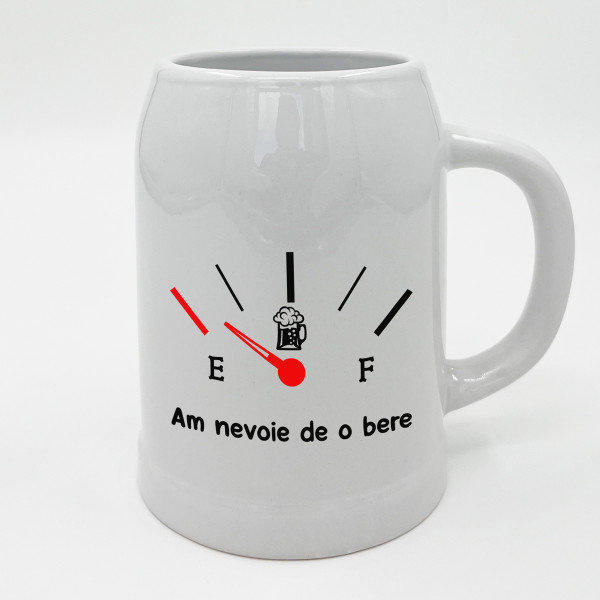 Cană din ceramică "Am nevoie de o bere" Cană din ceramică "Am nevoie de o bere"