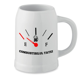 Cană din ceramică "Combustibilul tatei"