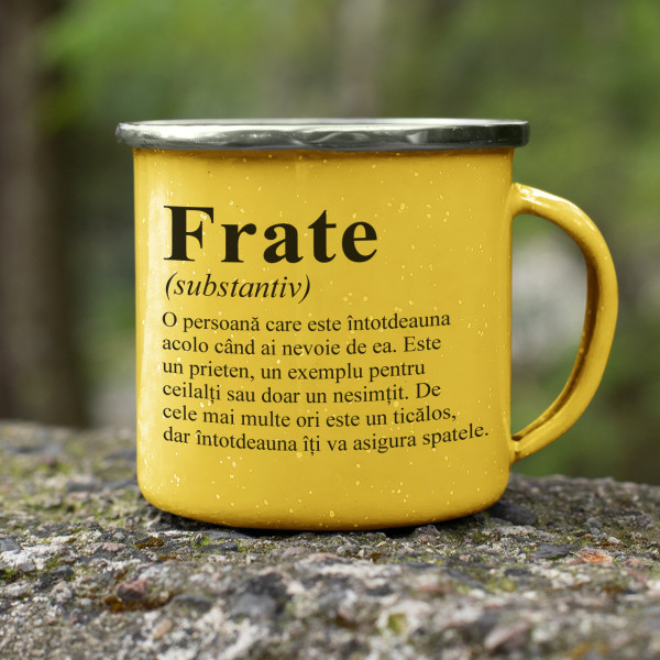 Cană din metal "Frate" Cană din metal "Frate"