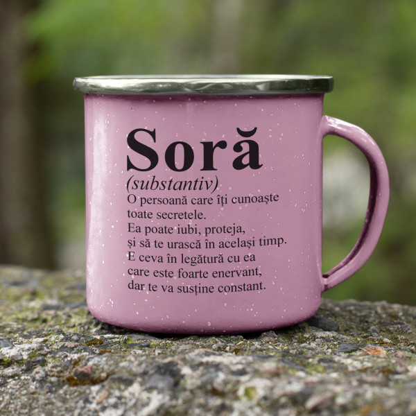Cană din metal "Soră" Cană din metal "Soră"