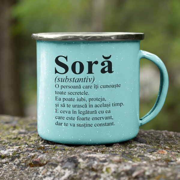 Cană din metal "Soră" Cană din metal "Soră"