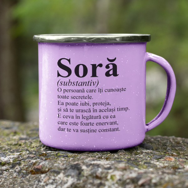 Cană din metal "Soră" Cană din metal "Soră"