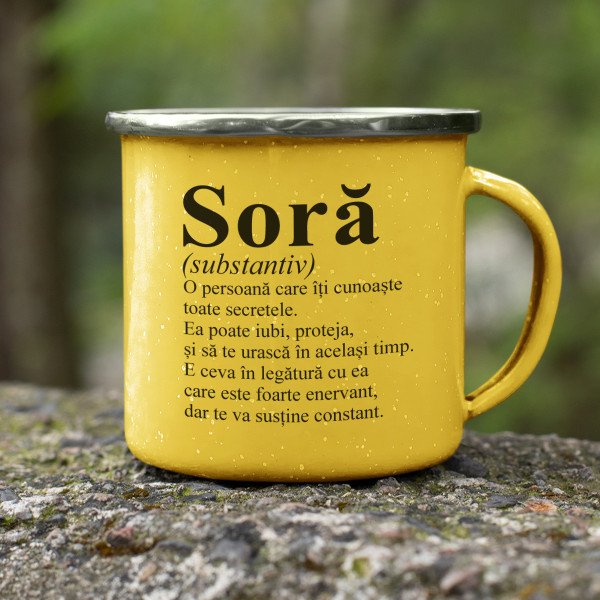 Cană din metal "Soră" Cană din metal "Soră"