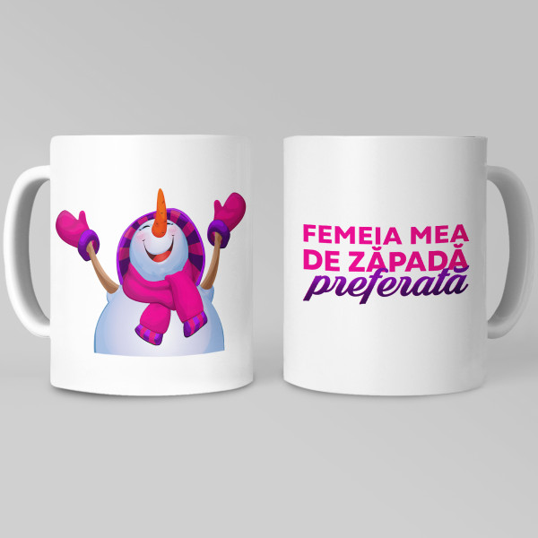 Cană "Femeia de zăpadă preferată"