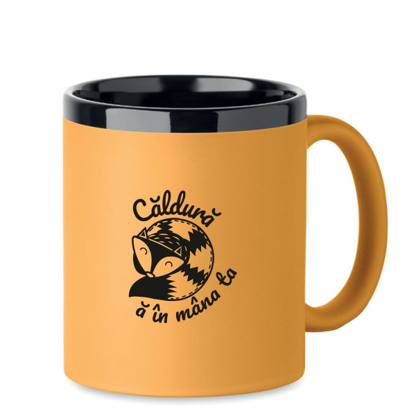 Cană gravată "Căldură în mâna ta"