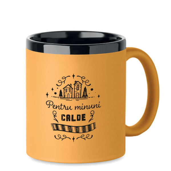 Cană gravată "Pentru minuni calde"