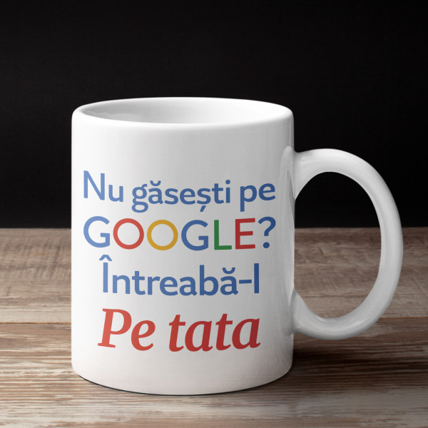 Cană "Întreabă-l pe tata"