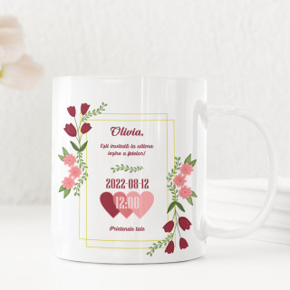 Cană "Invitație la petrecerea burlacelor"