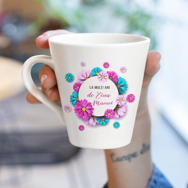 Cană Latte "La mulți ani de Ziua Mamei" Cană Latte "La mulți ani de Ziua Mamei"