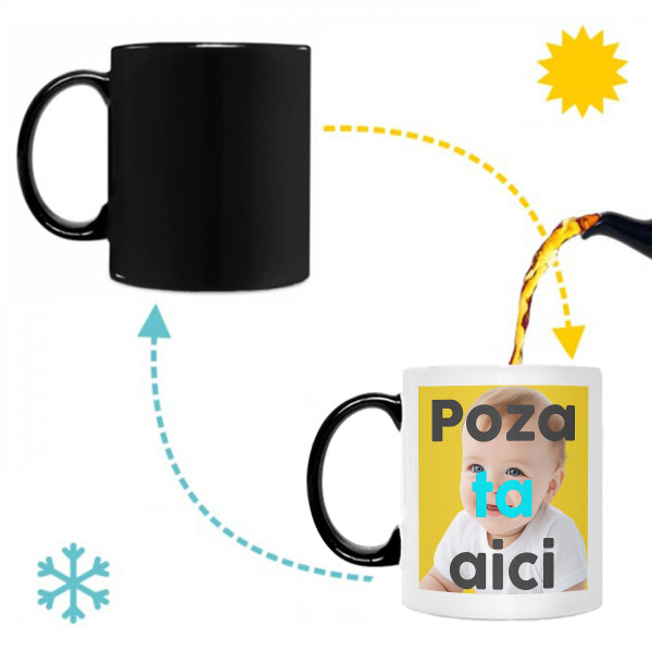 Cană magică cu fotografia aleasă de tine Cană magică cu fotografia aleasă de tine