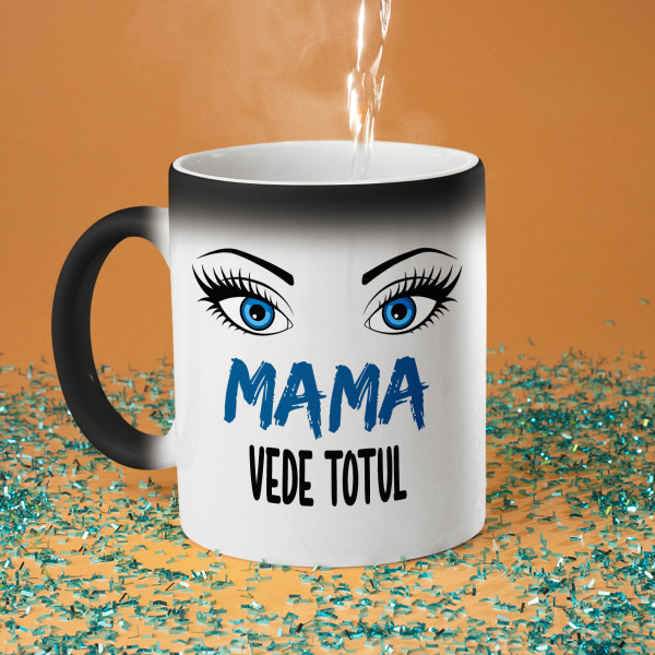 Cană "Mama vede totul"