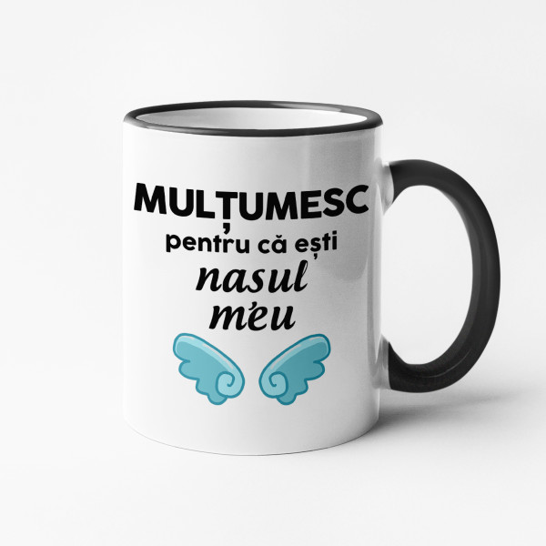 Cană "Mulțumesc că ești nașul meu"