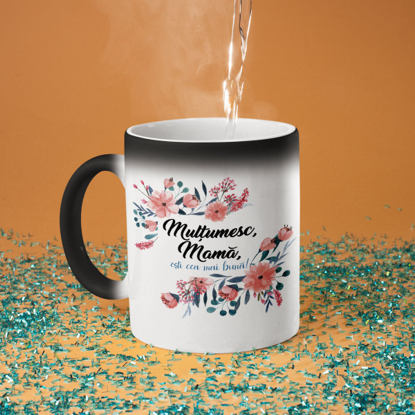 Cană "Mulțumesc, mamă, ești cea mai bună!"