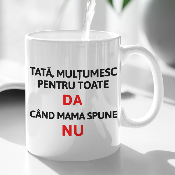 Cană "Mulțumesc, tată"