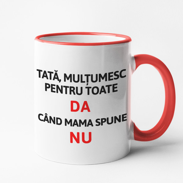 Cană "Mulțumesc, tată"